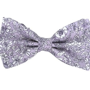 Liberty of London Lavender Floral BowTie Vintage Lilac Bow Tie Infant Boys Bow Tie Violet Toddler Bow Tie Wisteria Bow Tie Thistle Bow Tie