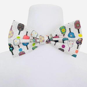 Pickleball Bow Tie Pickle Ball Lover Gift Accessory for Pickleball Players Adult Mens Bow Tie Boys Pickle Ball Bow Tie Self-tie The Villages