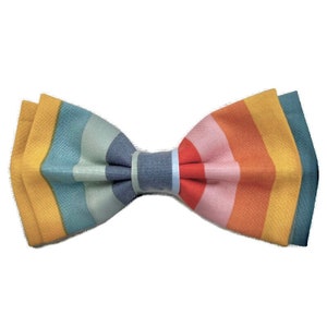 Boho Bow Tie Rainbow Bow Tie Pride Bow Tie Boys Bow Tie Colorful Toddler Striped Bow Tie Noah Ark Rainbow Bow Tie Baby Bow Tie Hair Bow