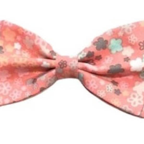 Salmon Gray Bow Tie Mint Pink Floral Bow Tie Boy Bow Tie  Mint Coral Floral  Bow Tie Coral White Bow Tie Bubble Gum Pink Bow Tie