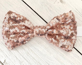 Rose Gold Bow Tie Pink Sequin Bow Tie Pocket Square Boys Bow Tie Rose Gold BowTie Toddler Bow Tie Rose Gold Glitter Bow Tie Pink Sequin Bow