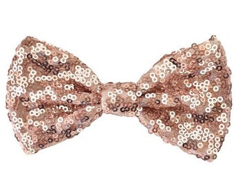 Rose Gold Bow Tie Pink Sequin Bow Tie Pocket Square Boys Bow Tie Rose Gold BowTie Toddler Bow Tie Rose Gold Glitter Bow Tie Pink Sequin Bow
