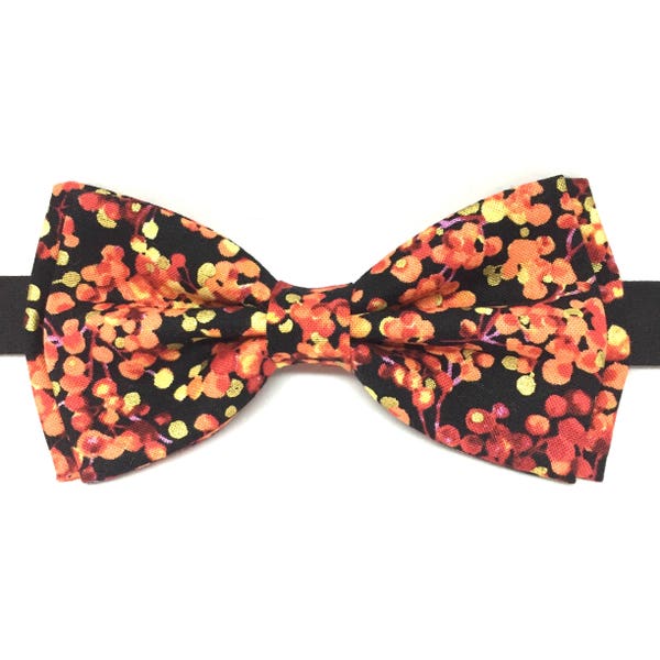 Black Gold Bow Tie Orange Gold Bowtie Fall Bow Tie Red Gold Bow Tie, Mens Bow Tie, Father Son Bow Tie, Clip-on Bow Tie, Freestyle