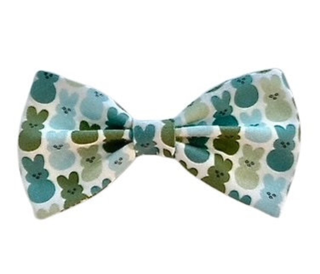 Easter Bow Tie, Bunny Bow Tie, Blue Green Easter Bow Tie, Boys Easter