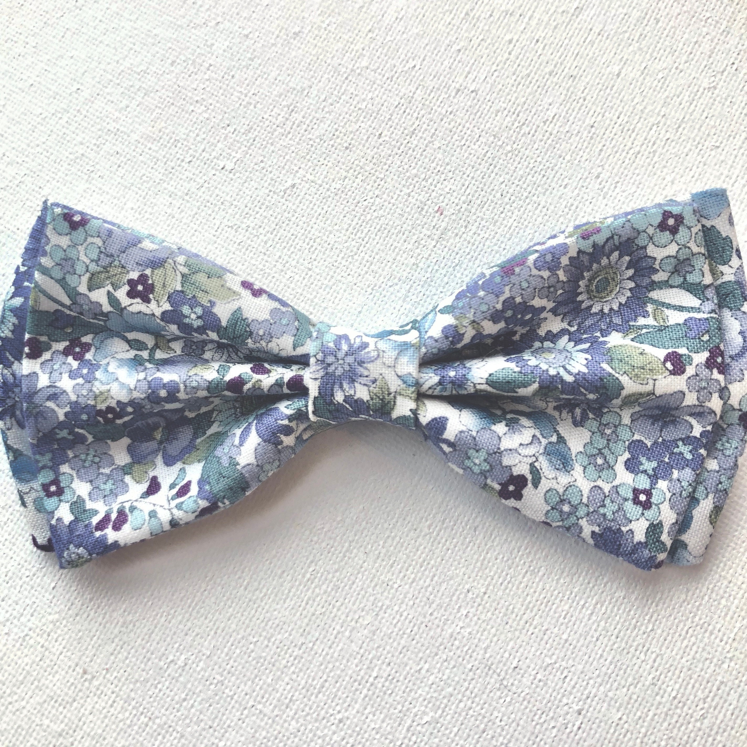 Vaak gesproken sector getuigenis Easter Bow Tie Periwinkle Floral Bow Tie Vintage Pale Blue - Etsy