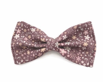 Brick Red Polyester BOYS Ready Pre-tied Bow tie > 60 Colours Available in Shop 