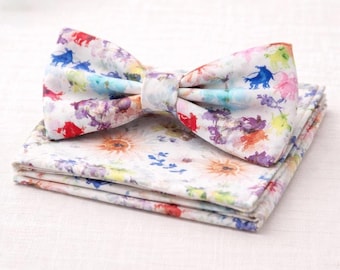 Kentucky Derby Bow Tie: Colorful Horse Pattern (Baby to Adult Sizes)