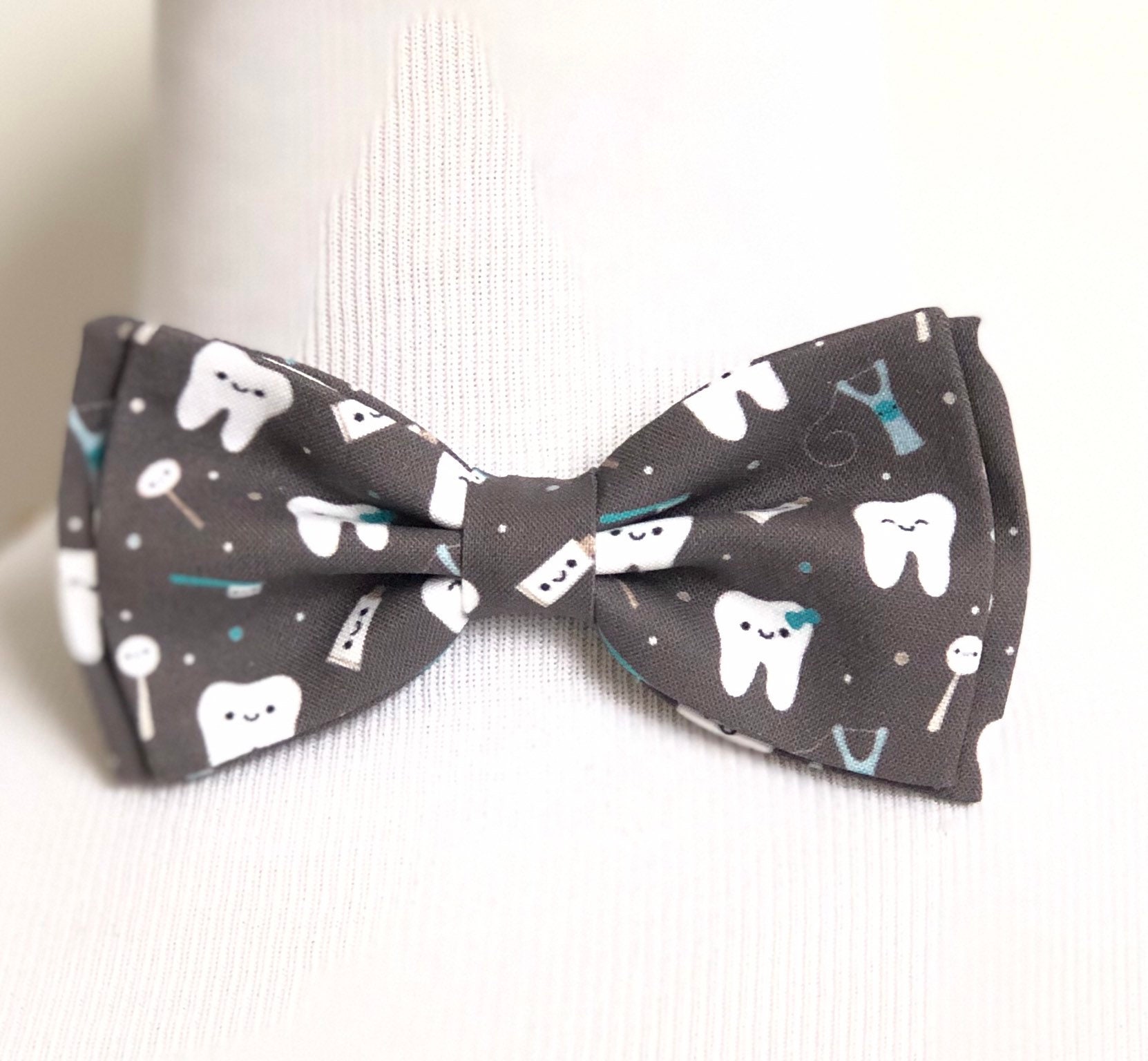 Dentist Gift Dentist Bow Tie Dental Bow Tie Teeth Bow Tie Etsy