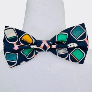 Pickleball Bow Tie Pickle Ball Lover Gift Pickleball Accessory Players Adult Men Boy PickleBall Bow Tie Self-tie Blue Gold Green The Village