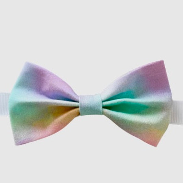 Tie Dye Bow Tie Pastel Clouds Bow Tie Cotton Candy Bow Tie Clouds Bow Tie Pastel Easter Bow Tie Boys Bow Tie  Baby Blue Pink First Birthday