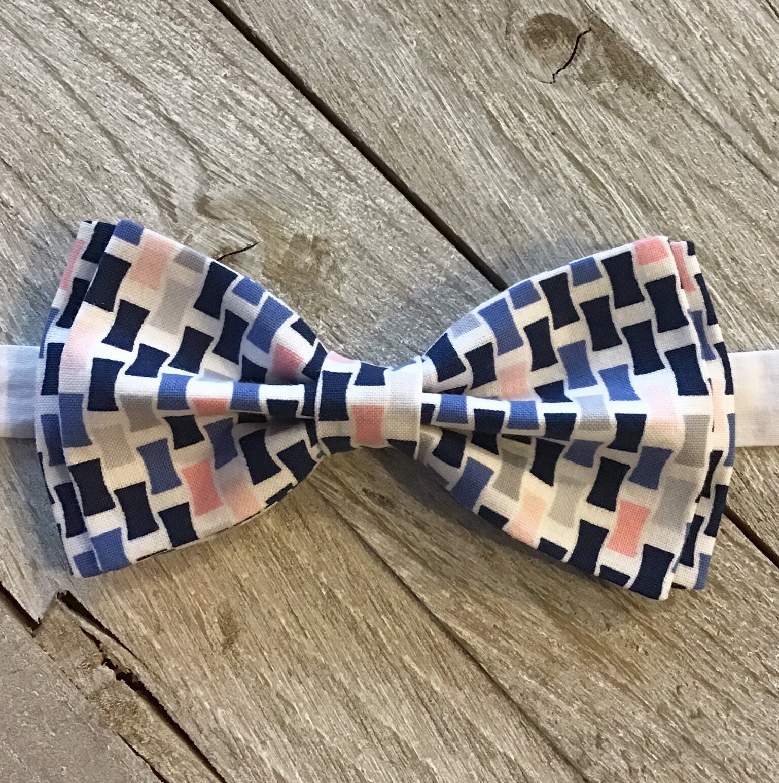 Pink Gray Bow Tie Gray Navy Bow Tie Pink Gray Bow Mens Bow Etsy