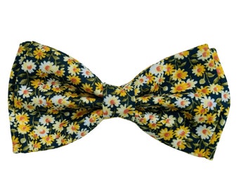 Easter Bow Tie, Summer Bow Tie, Daisy Bow Tie, Boys Bow Tie, Summer Bow Tie, Pocket Square, Mens Bow Tie, Toddler Bow Tie, Infant Bow Tie