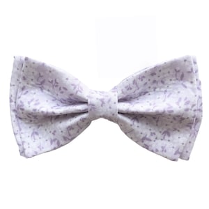Lavender Floral Bow Tie Vintage Lilac Lavender Light Purple Bow Tie Baby Boy Bow Tie Toddler Bow Tie Lavender Floral Girls Hair Bow