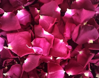 Pétales de roses lyophilisés, 10 tasses (2 litres). Idéal pour les confettis de mariage. Le meilleur prix pour ces pétales.