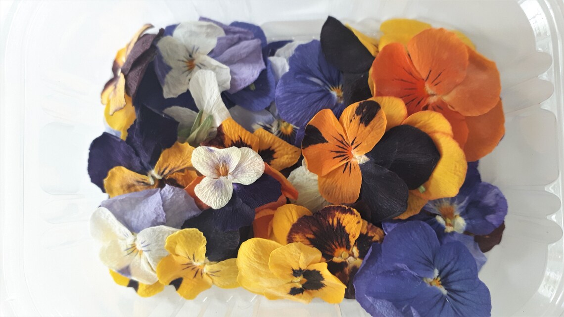 Dried PANSIES. Edible Dried Pansies. Perfect for decorations Etsy