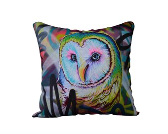 Barn owl pillow case | Etsy throw pillows featuring Aidan Gray