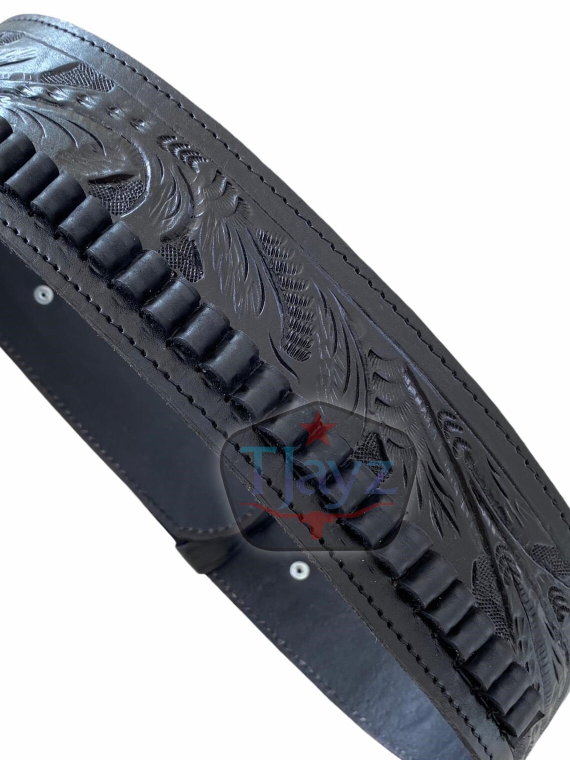 handmade-22-cal-cartridge-belt-leather-western-tooled-holster-etsy