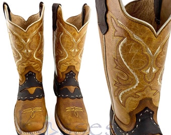 TJAYZ SALE! NEW Handmade 100% Leather Cowboy Rodeo Boots Western Work Botas