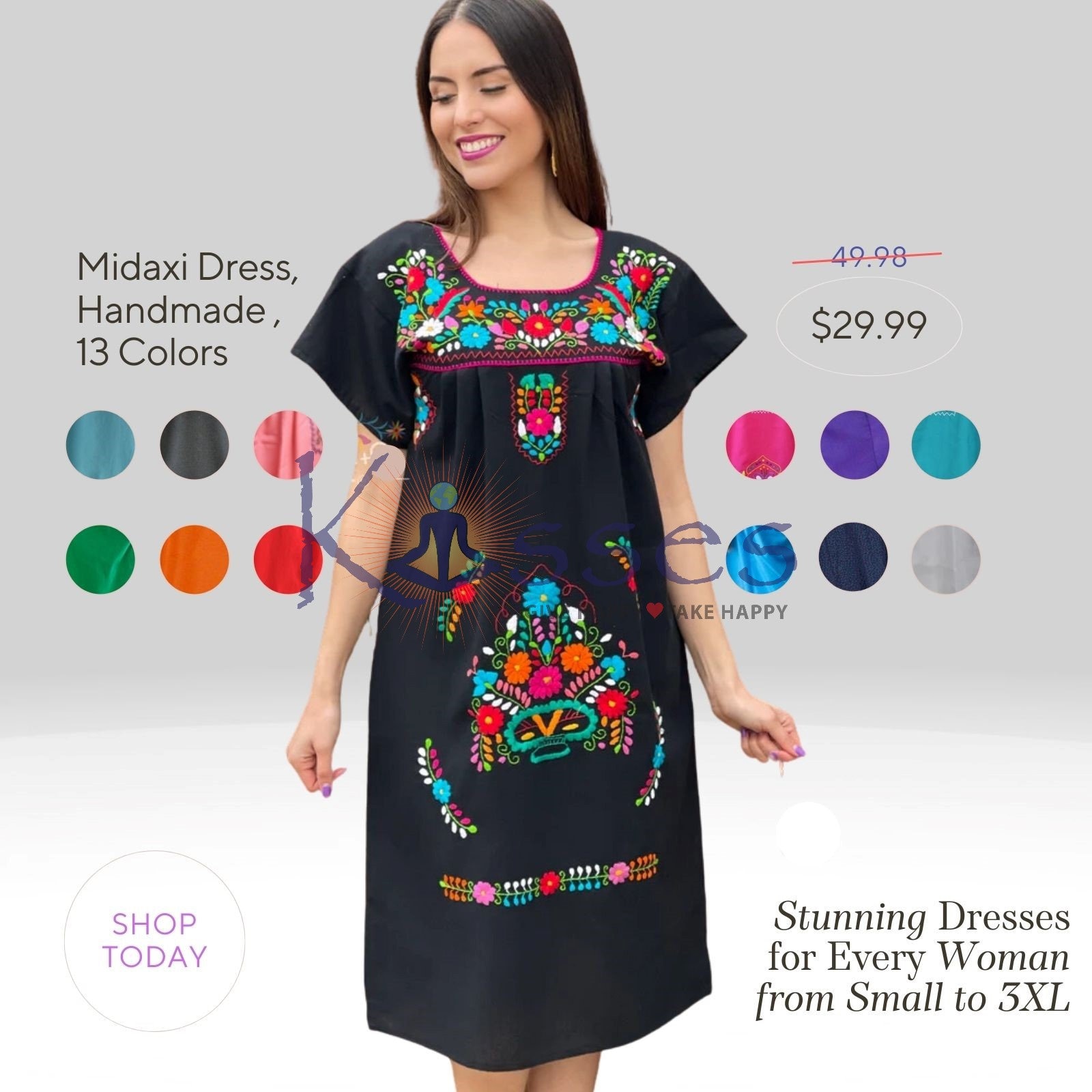Mexican Embroidery Dress