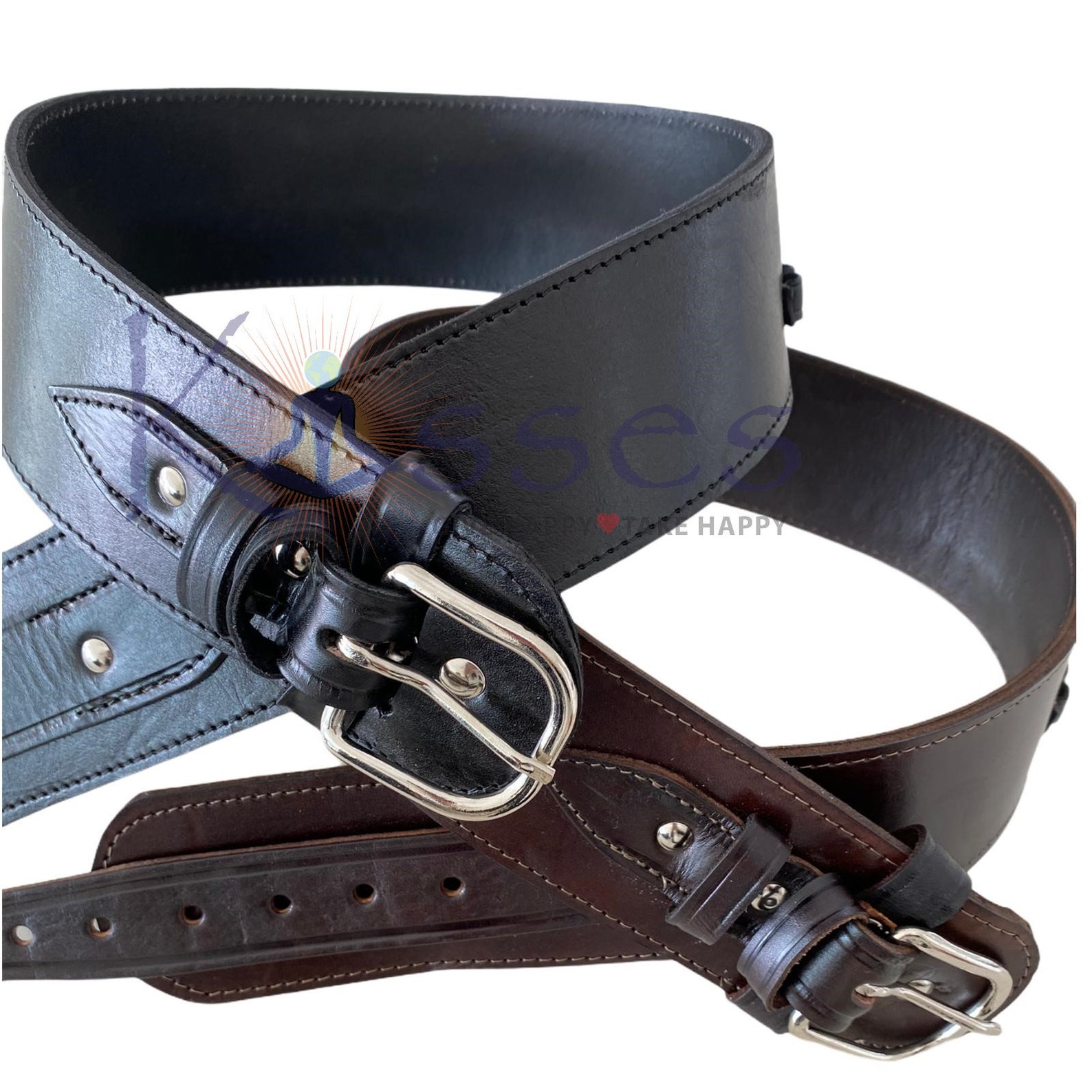 Handmade Cartridge Belt Leather Western 44/45 Cal Smooth Etsy