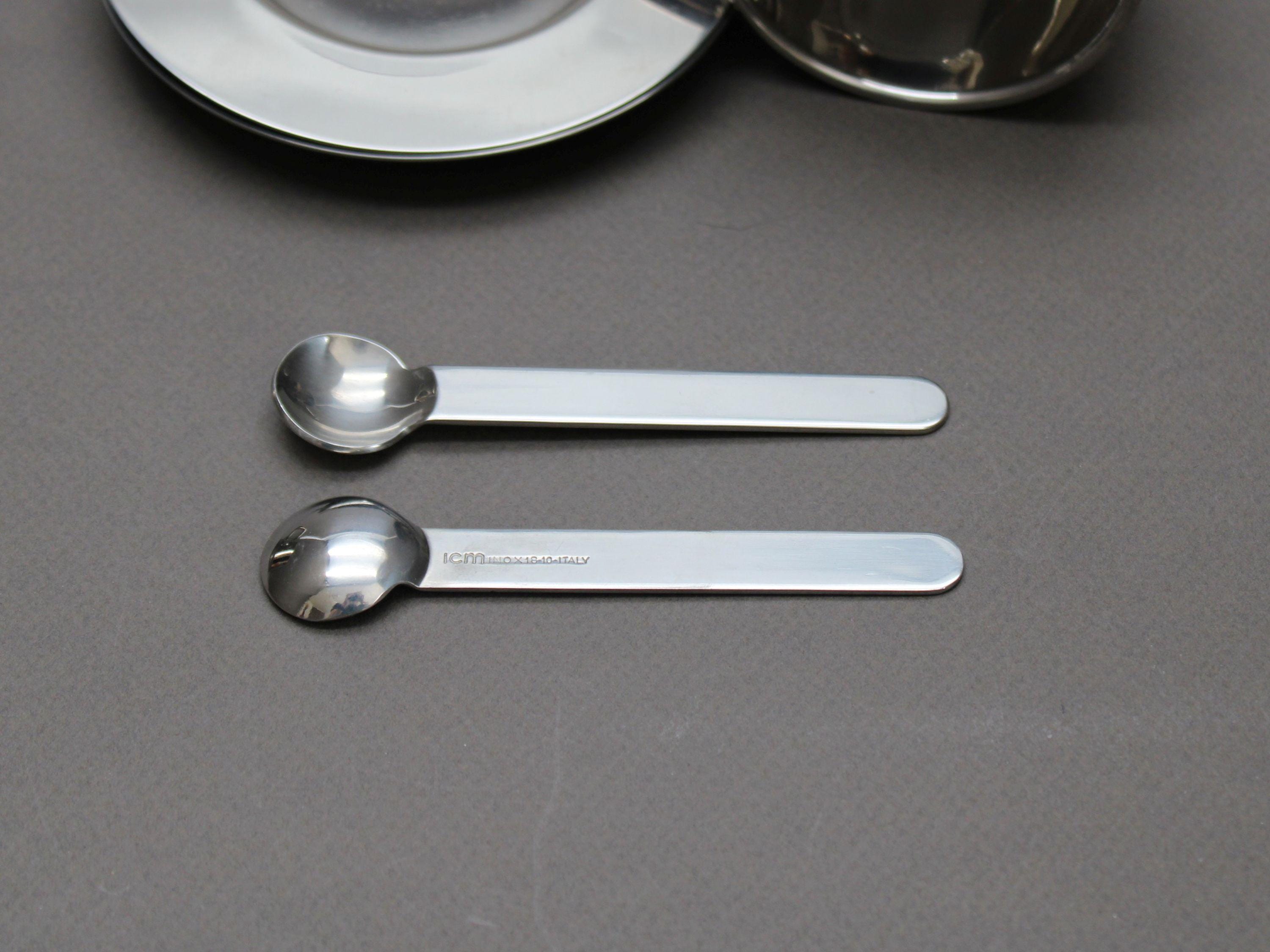 SERGIO ASTI Boca Espresso Set for Two, Italian Modern Stainless