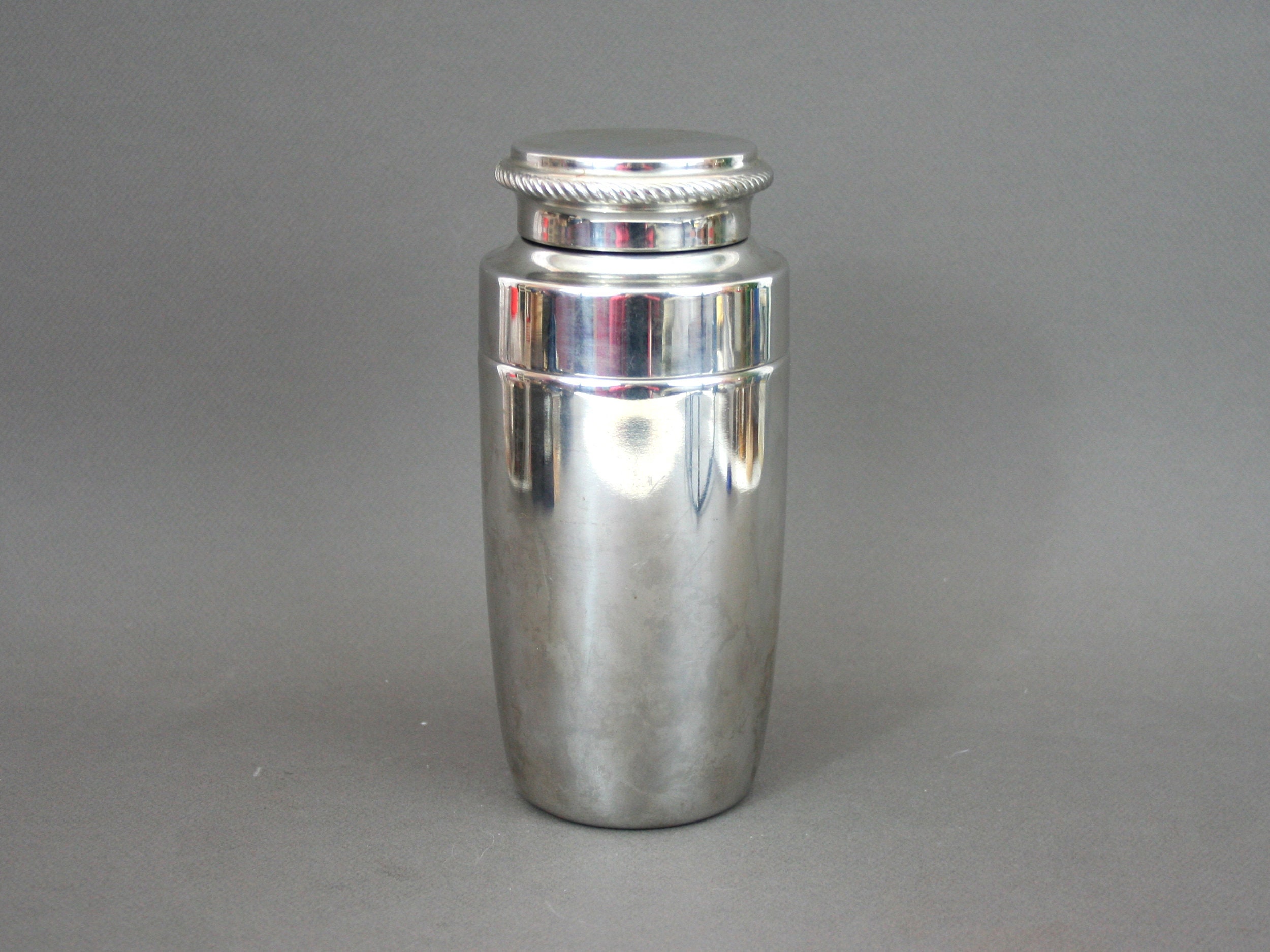 Shaker à Cocktail Alfra Alessi Modèle Mercurio, Vintage Années 50, Accessoire de Bar Design en Inox,