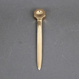 Abrecartas vintage de bronce de MONIQUE GERBER, década de 1970, diseño de Sigvard Bernadotte, artistas franceses y suecos
