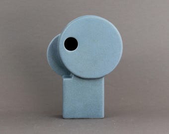 Postmodern Italian Ceramic Vase, Sculptural Modern Art Pottery 1970s