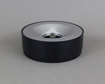 SAMP Manade Ashtray, Black ABS Steel, French Design 1970s