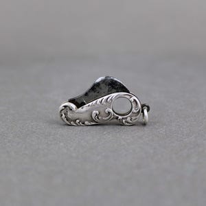 French Art Nouveau pocket cigar cutter with knife, Vintage 1900s, Collectible cigar tool