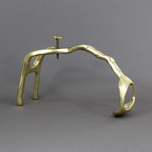Vintage DAVID MARSHALL-wijnserver uit de jaren 80, brutalistische sculptuur, cadeau Bordeaux-wijnliefhebber, decor bar cart