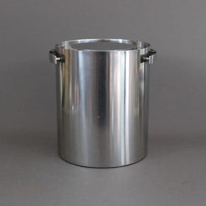 1960 年代のヴィンテージ STELTON アイスバケツ、シャンパン クーラー、ワインボトル チラー、ARNE JACOBSEN 製ステンレス スチール Cylinda-line、デンマーク製