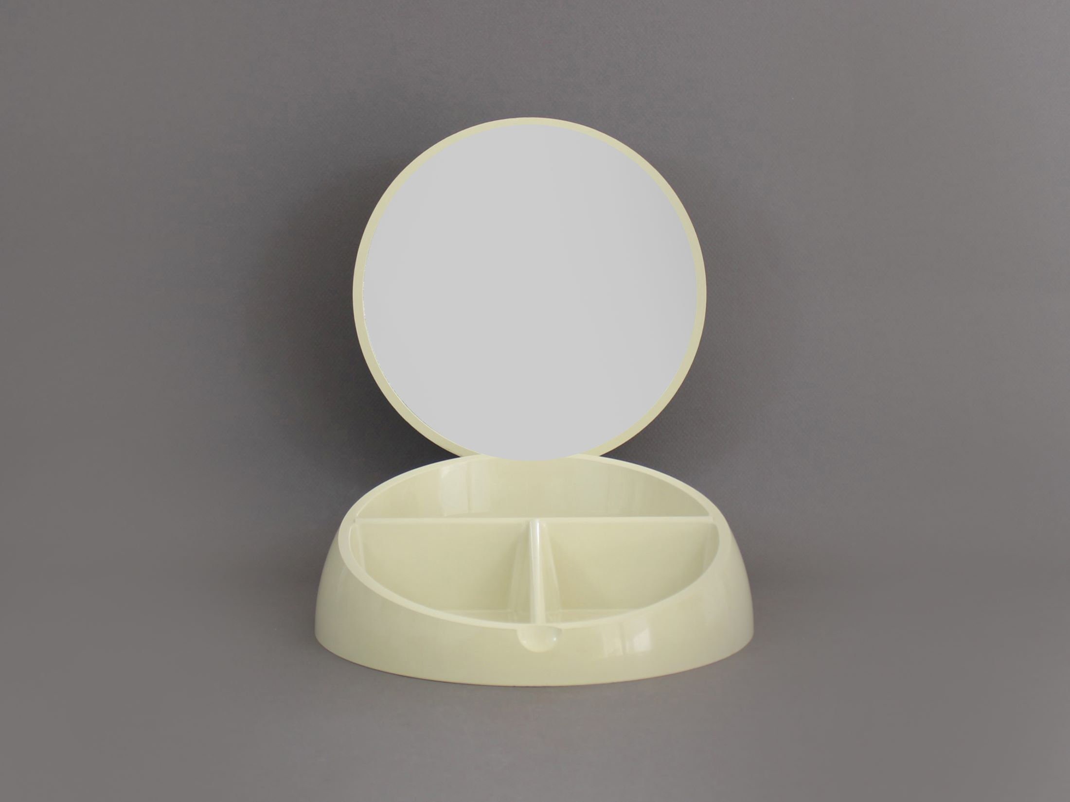 Vintage 1970s MAKIO HASUIKE Vanity Makeup Box With Mirror, for 