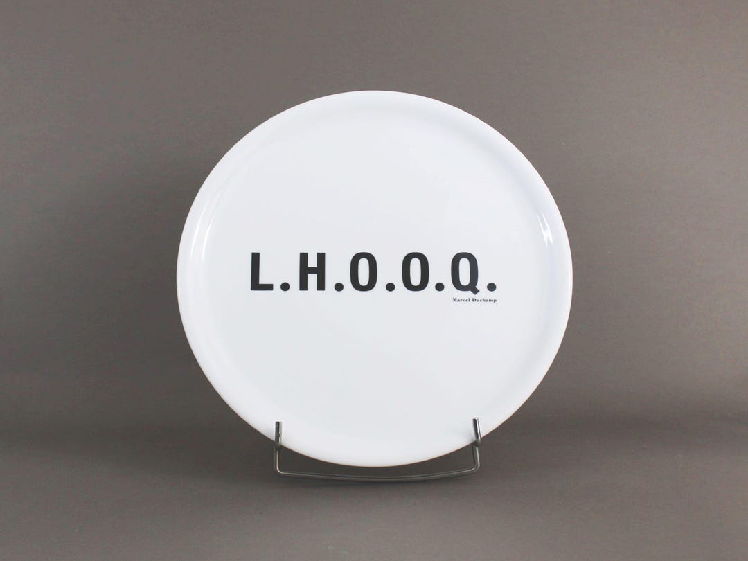Buy Vintage 2000s MARCEL DUCHAMP Decorative Plate, LHOOQ Pattern, by the  Centre Pompidou Paris, French Artist Online in India