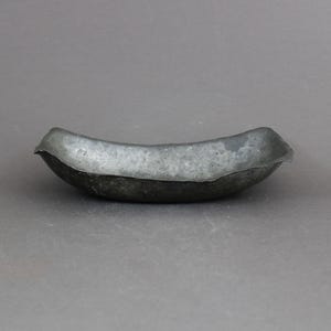Antique hand hammered pewter bowl, Vintage 1930s, Norway &#39;Tinn&#39; decor