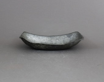 Hand Hammered Pewter Bowl Norway, Tinn Handmade Rustic Decor 1930s