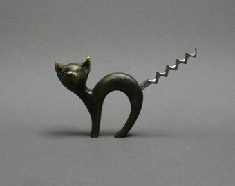 Figurine Chat En Laiton Etsy