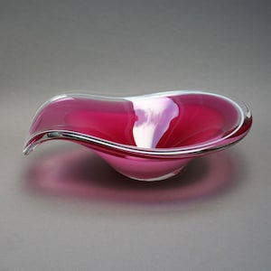 Vintage 1950s PAUL KEDELV Sweden bowl, Series Coquille for FLYGSFORS, Scandinavian decor
