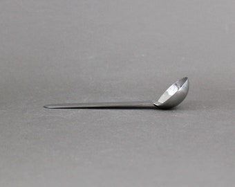 Vintage 1970s SERGIO ASTI ice cream spoon, Boca design for ICM Italy, Modern stainless steel cutlery