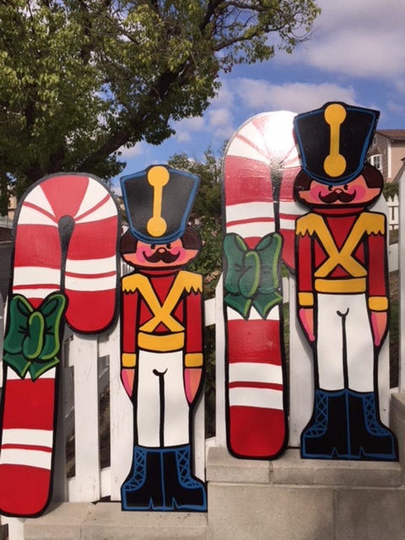 Toy Soldier Yard Art Outdoor Christmas Decorations Etsy