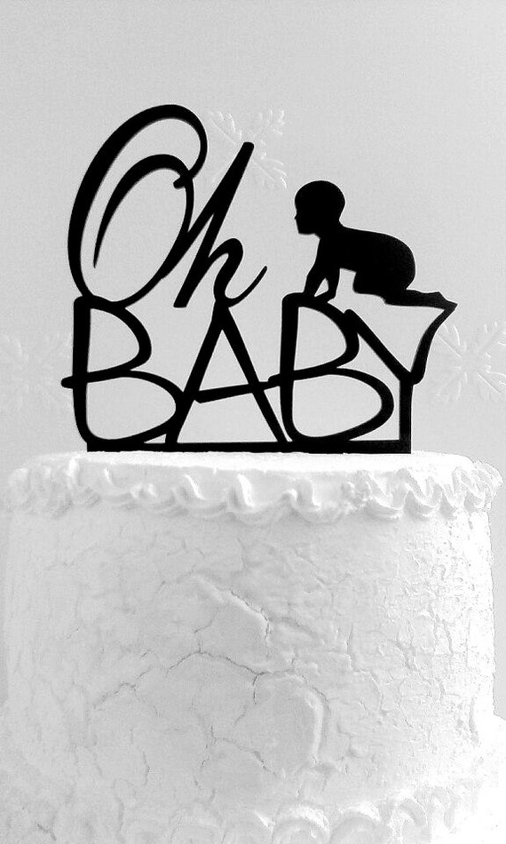 Oh Baby cake topper baby shower cake topper birthday party Etsy