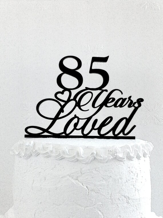 21 30 40 50 60 70 80 90 Ans Aimait Anniversaire Acrylique Cake Topper