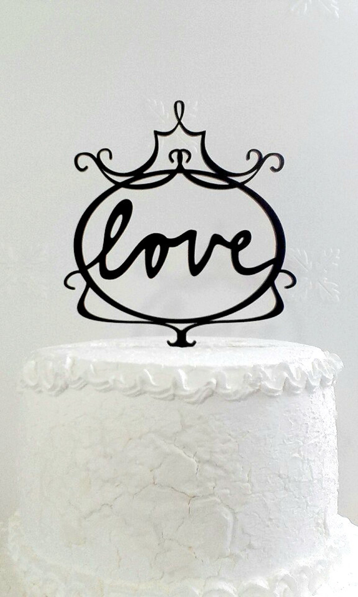 Love Cake Topper Custom Wedding Cake Topper Etsy