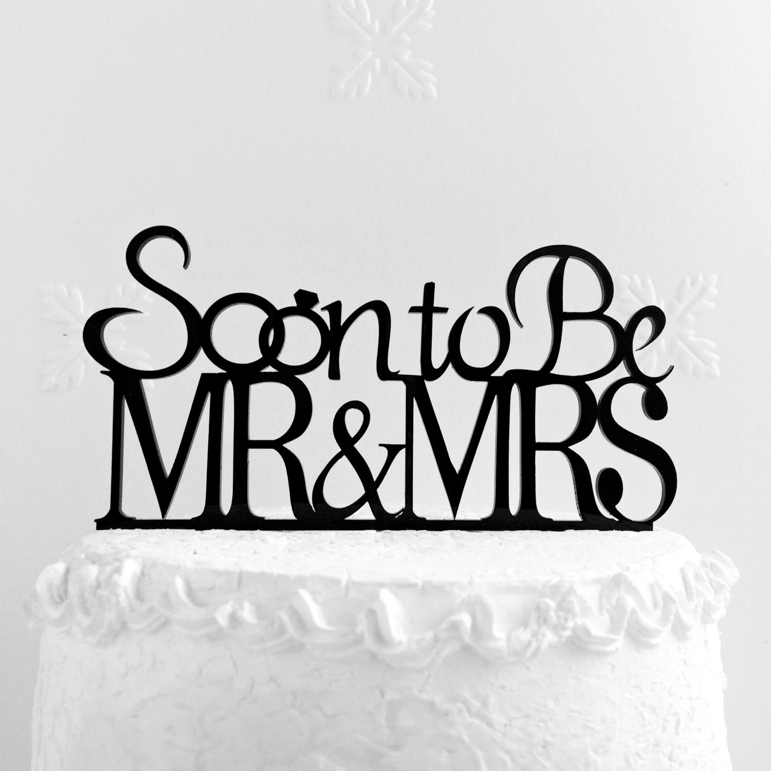 Soon To Be Mr & Mrs Cake Topper Engagement Cake Topper Etsy