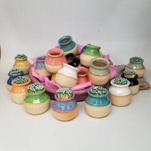 Match holder, match striker,Strike on side match holder used w/strike anywhere  matches,mini,boho,mother&#39;s day gift,teacher gift