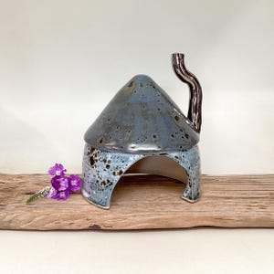 Pottery Toad Cottage, Garden Fairy Home, Toad House, Gnome home, lizard habitat, tortoise home #1