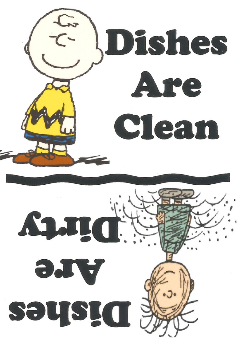 Charlie Brown Dishes Are CleanDishes Are Dirty Dishwasher | Etsy