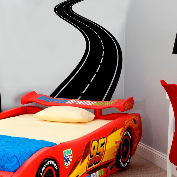 Highway Road Wall Decal Winding Road Vinyl Sticker Speedway Home Decor Ideas Room Interior Wall Art 12(trs)