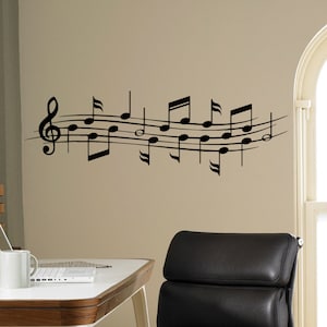 R252 Violin Music Notes Book Song Smashed Wall Decal 3D Art Stickers Vinyl Room 
