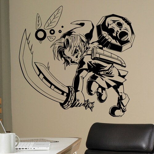 Legend of Zelda Wall Vinyl Decal Majora's Mask Wall Etsy